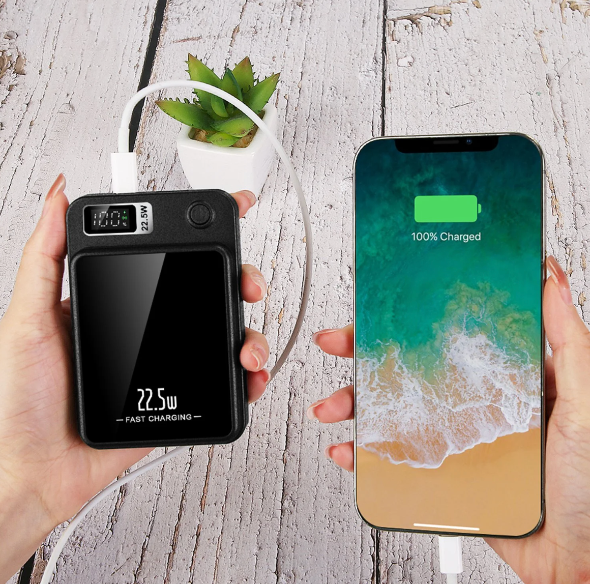 10000 mAh magnetic wireless power bank